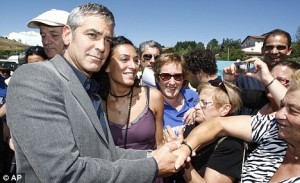 George Clooney - L'Aquila